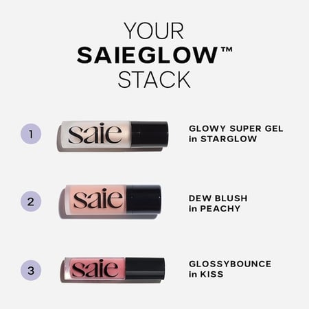 Saie Glossybounce™ High-Shine Hydrating Lip Gloss Oil -  Kiss
