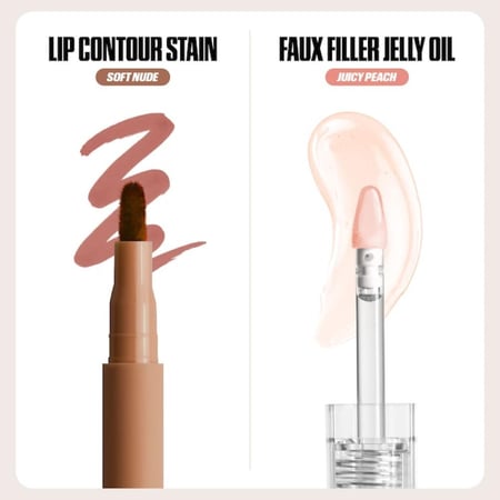 HUDA BEAUTY  Make Out Sesh Lip Stain and Lip Gloss Duos