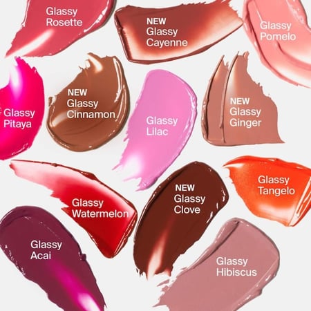 HAUS LABS Color Fuse Longwear Hydrating Glassy Lip + Cheek Blush Balm Stick  - Glassy Cinnamon