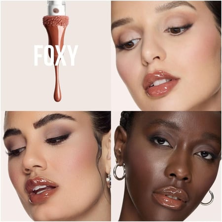 HUDA BEAUTY Faux Filler Shiny Non-Sticky Lip Gloss - foxy