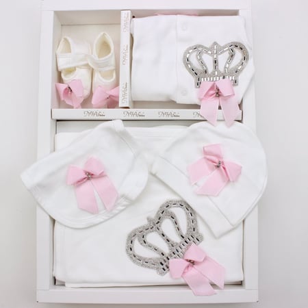 طقم بناتي 5قطع للمواليد تسوق الان