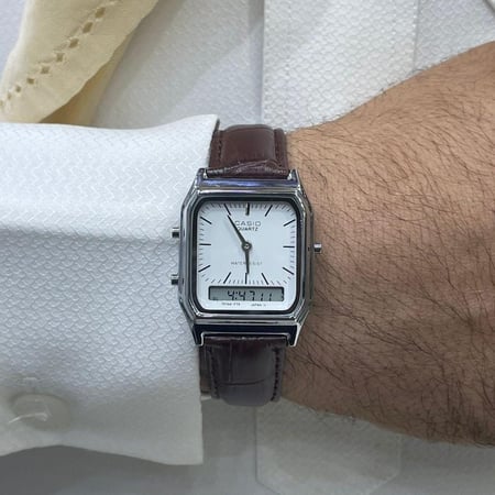 ساعات كاسيو سير جلد
