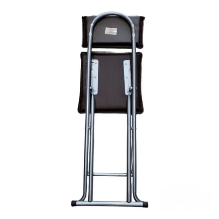 كرسي صلاة قابل للطي بظهر اسفنجي مريح لون اسود