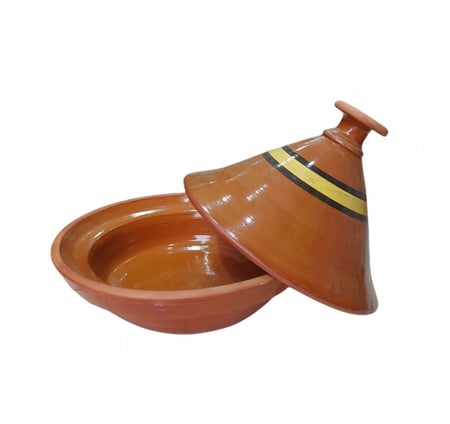 طاجن فخار حراري لطهي الطعام على الفرن او النار المباشرة