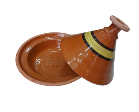 طاجن فخار حراري لطهي الطعام على الفرن او النار المباشرة