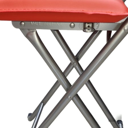 كرسي صلاة قابل للطي بظهر اسفنجي مريح لون اسود