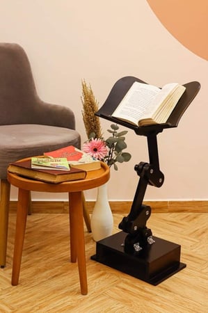 حامل مصحف خشبي قابل للطي والتعديل استخدام مريح وسهل التركيب