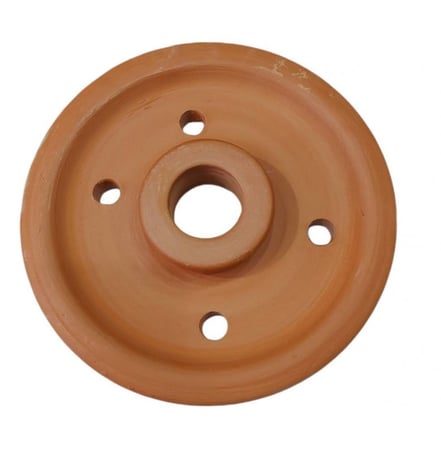 ثقالة ورق عنب مصنوع من الفخار الطبيعي