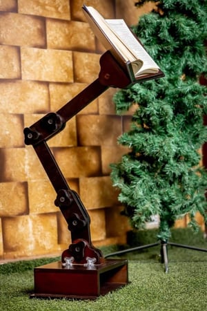 حامل مصحف خشبي قابل للطي والتعديل استخدام مريح وسهل التركيب