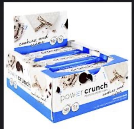 Power Crunch cookies and cream توصيل فقط