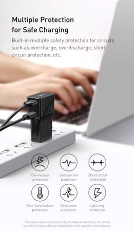 شحن سريع 3.0 - رؤوس متعدده من Baseus