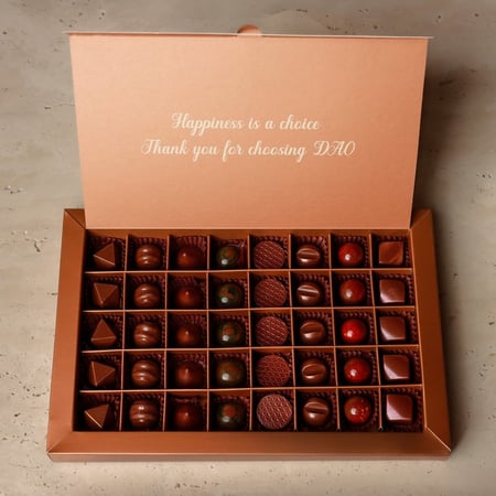 علبة شوكولاتة متنوع