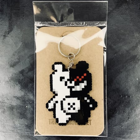 ميدالية مونوكوما Dangamronpa Monokuma Keychain Charm Handmade