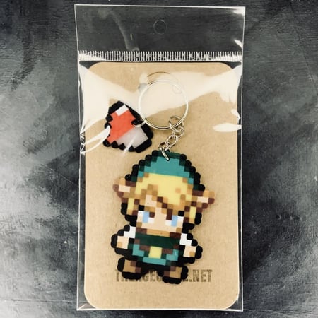 ميدالية لينك زيلدا The Legend Of Zelda Link Keychain Charm Handmade