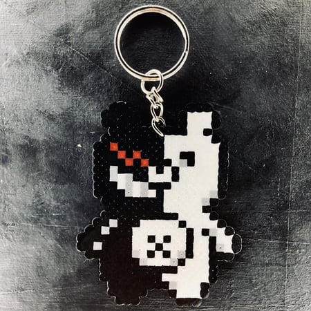 ميدالية مونوكوما Dangamronpa Monokuma Keychain Charm Handmade