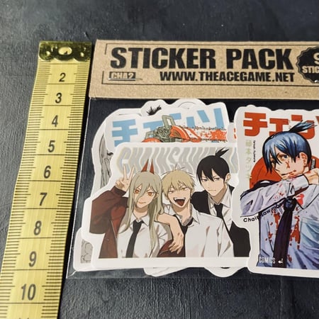 ستيكرات انمي رجل المنشار Anime Chainsaw Man Waterproof Stickers CHA2