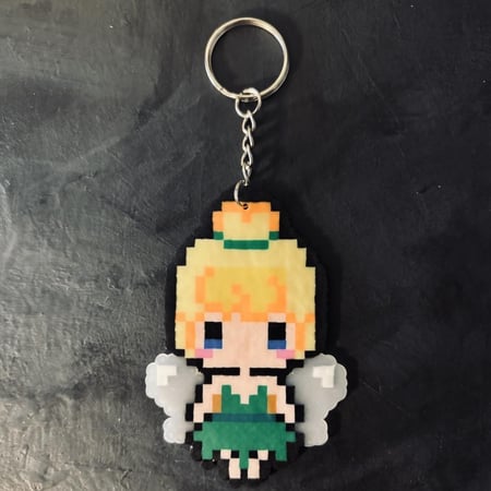 ميدالية تنكر بيل Tinker Bell Keychain Charm Handmade
