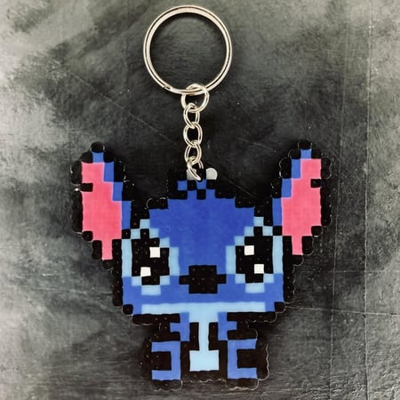 ميدالية ستيتش Stitch Keychain Charm Handmade