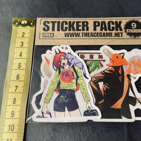 ستيكرات انمي رجل المنشار Anime Chainsaw Man Waterproof Stickers CHA4
