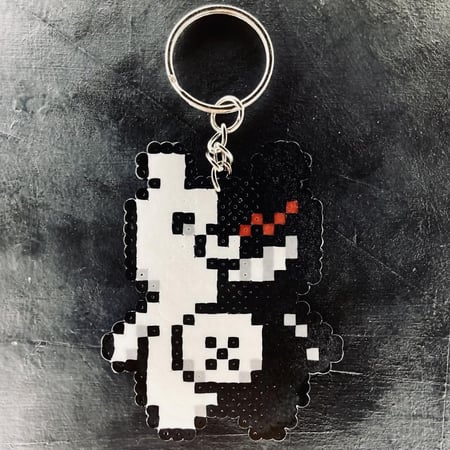 ميدالية مونوكوما Dangamronpa Monokuma Keychain Charm Handmade