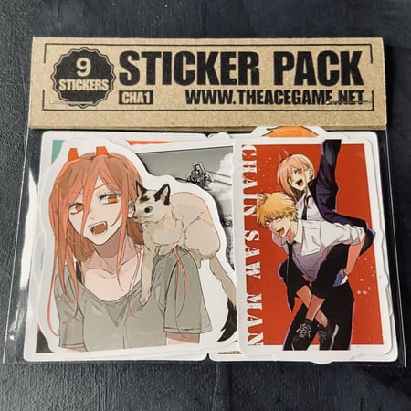 ستيكرات انمي رجل المنشار Anime Chainsaw Man Waterproof Stickers CHA1