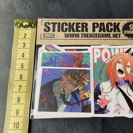 ستيكرات انمي رجل المنشار Anime Chainsaw Man Waterproof Stickers CHA3