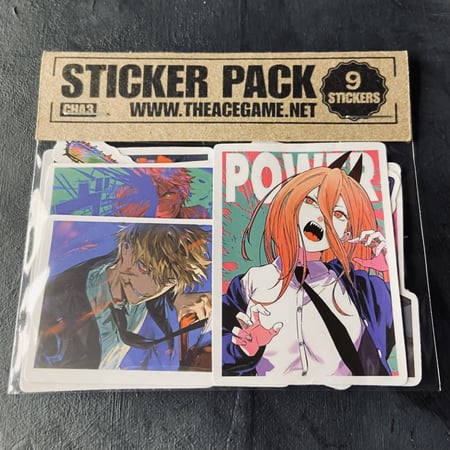 ستيكرات انمي رجل المنشار Anime Chainsaw Man Waterproof Stickers CHA3