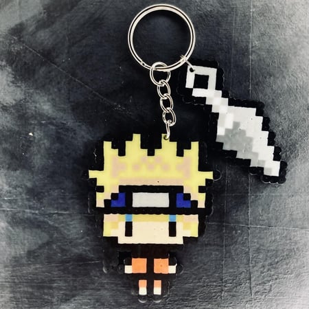 ميدالية ناروتو Naruto Keychain Charm Handmade