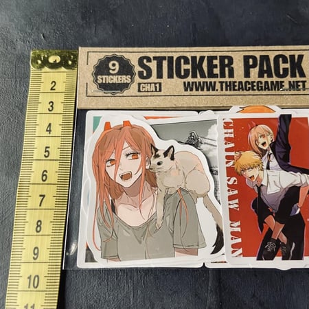 ستيكرات انمي رجل المنشار Anime Chainsaw Man Waterproof Stickers CHA1