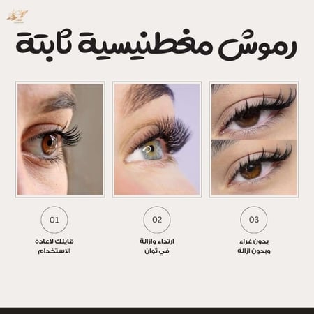 رموش مغناطيسيه طرف ، eyelashes