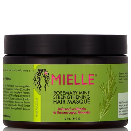 ماسك  التقوية  بالنعناع  اكليل الجبل و البيوتين صنع في الولايات المتحدة الأمريكية   من Mielle Organics حجم 12 اونصه  340 غرام