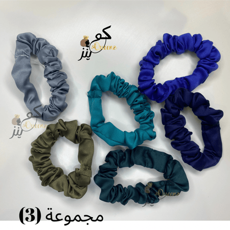 ربطات نحيفه لمسك الشعر ساتان لحماية شعرك بالوان مختلفه عشوائية عدد 6 قطع تناسب الشعر الخفيف او التساريح المتعدده مطاطات صغيره