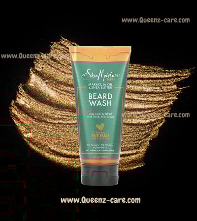 غسول للحية للرجال من شيا مويستشر  shea moisture  حجم 6 اونصه 177 مل