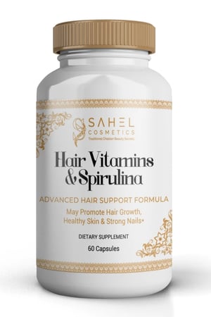 فيتامينات الشعر المتكامله  المعززرة بالسبرولينا لصحة الشعر البشرة والاظافر  60 كبسولة
