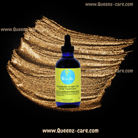 زيت سيروم معالج لنمو الشعر ومعالجة فروة الرأس بالتوت الأزرق والنعناع  مهدئ للحكة  ومخفف للقشرة حجم 4 اونصه سائلة 120 مل من curls كيرلز