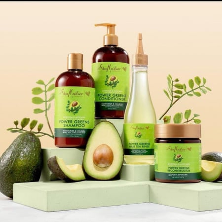 بلسم القوة الخضراء  تغذية وترطيب من شيا مويستشر بخلاصة المورينغا والافوكادو 13 اونصه 384 مل