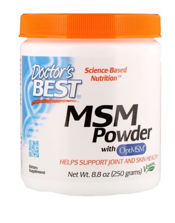 بودرة الكبريت  MSM MSM، أونصة8.8(250 جم) من دكتور بيست صنع في الولايات المتحدة الاميركية