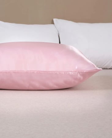 كيس مخدة كبير خامة ساتان بدون سحاب مقاس 51سم 76x لحماية الشعر اثناء النوم العدد واحد