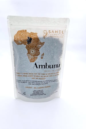 عشبة الامبونو من تشاد Ambunu لتنظيف وفك تشابك الشعر حجم العبوة 150 غرام تكفي 10 الى 20 استخدام تقريبا