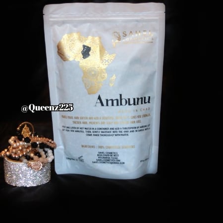 عشبة الامبونو من تشاد Ambunu لتنظيف وفك تشابك الشعر حجم العبوة 150 غرام تكفي 10 الى 20 استخدام تقريبا