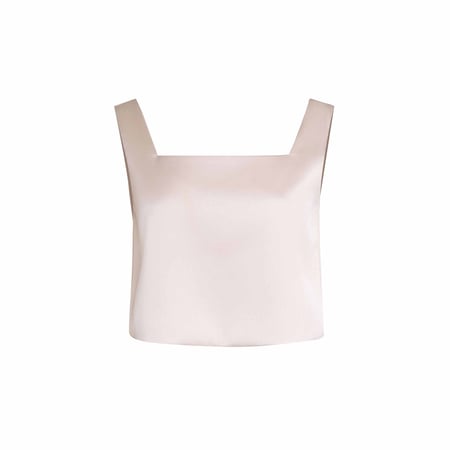 قميص توب بأشرطة أكتاف عريضة