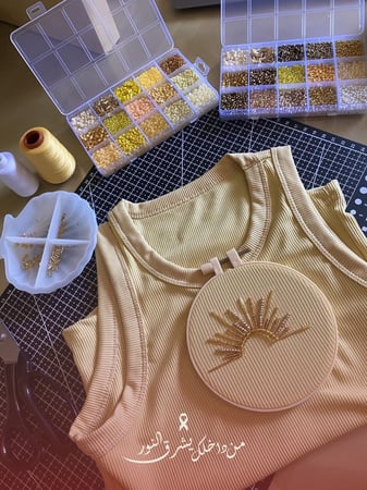 ورشة غرز وردية | embroidery touch