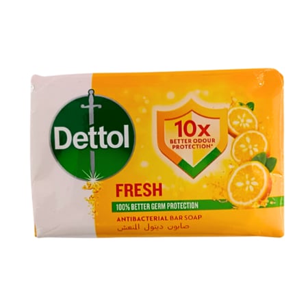 صابون ديتول المنعش المضاد للبكتيريا 120 جم قالب
