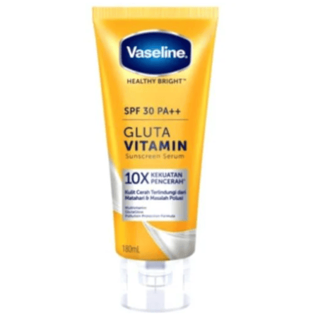 مصل واقي من الشمس بعامل حماية من الشمس SPF30 PA++ وجلوتا فيتامين من فازلين- 180مل