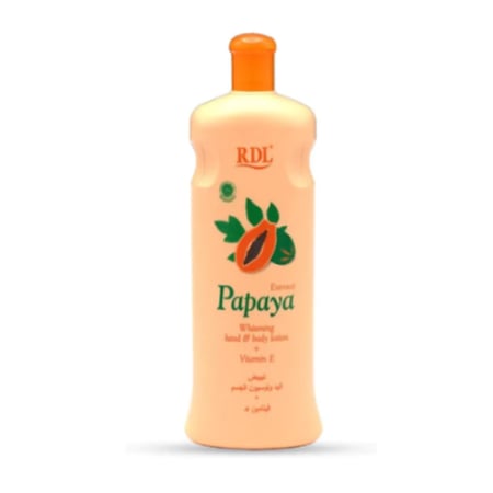 لوشن 210 مل تفتيح الجسم بالبابايا+ فيتامين هـ من ار دي ال