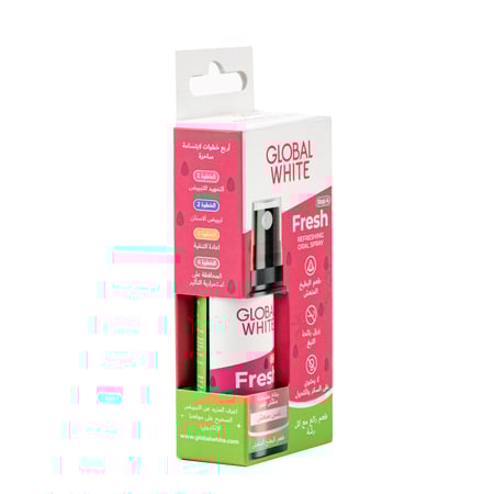 بخاخ الفم بطعم البطيخ المنعش من جلوبال وايت - 15مل