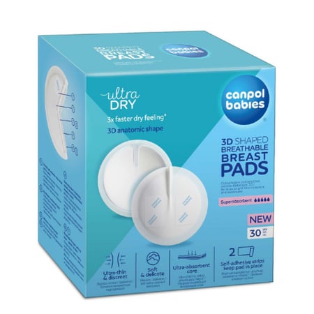 وسائد ثدي للاستعمال مرة واحدة من كانبول بيبيز 30 قطعة