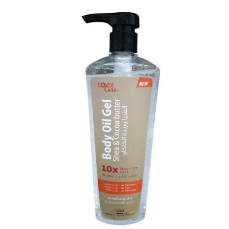 جل زيتي للجسم بزبدة الشيا وزبدة الكاكاو من كوفيكس كير -450مل