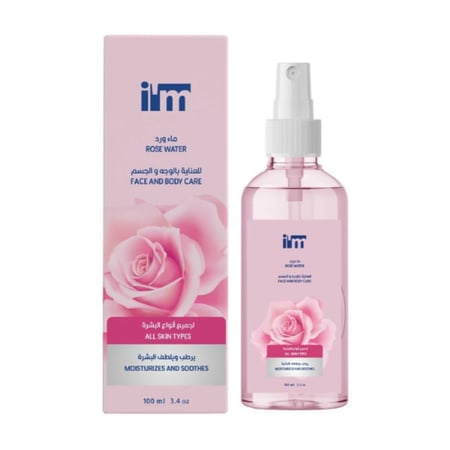 ماء ورد رذاذ i'm للعناية بالوجه والجسم الورد من ايام - 100مل