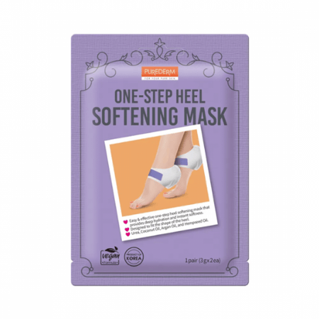 قناع تنعيم الكعب بخطوة واحدة زوج واحد من بيورديرم